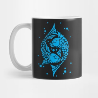 Blue koi fish. Symbol of good luck Mug